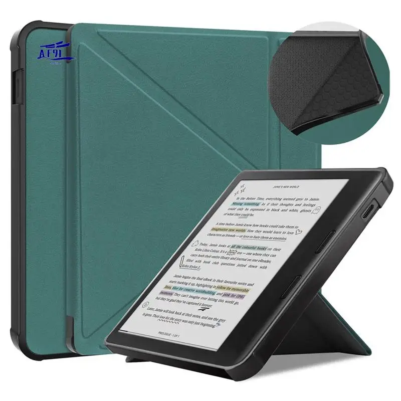 

AF91-Suitable For KOBO E-Book Kobo Libra Colour Tablet Protective Cover Transformers Style Wear-Resistant And Anti-Peeling