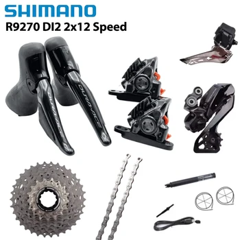 Grupa Shimano Dura Ace Di2 R9270, przerzutka przednia/tłuszczowa R9250, CS-R9200 11-30T 11-34T 2x12S do roweru szosowego