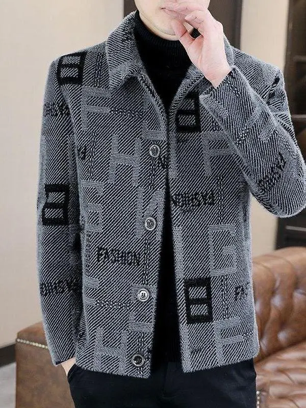 

Men's Woolen Coat ort Thi Warm Winter Jaet Korean Sle Casual Sle Stand Fit Busin Wear ort Length Outerwear