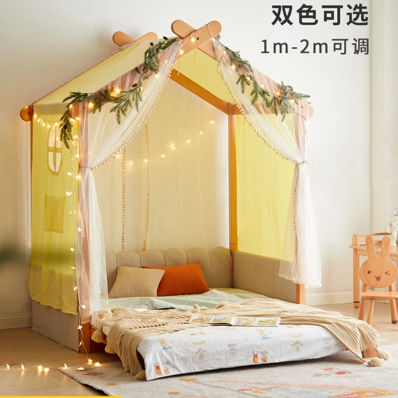 Solid Wood Creative Bed Tree House Ins Bed European Beech Retractable Ice Sucker Bed Simple House Fence Bed