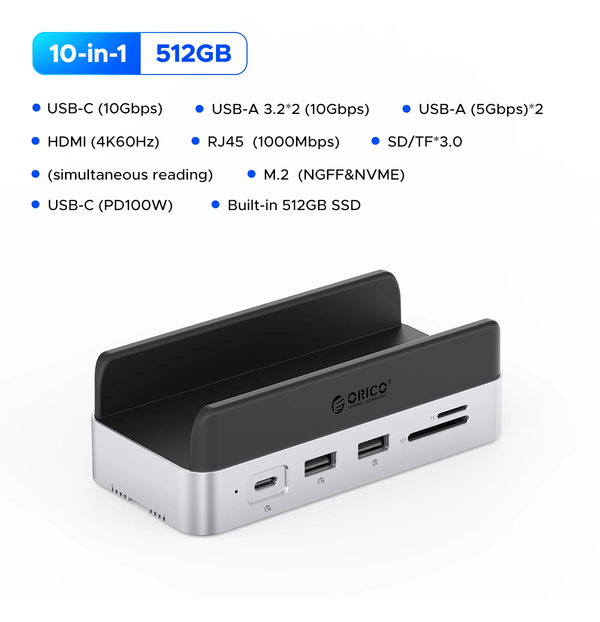 512G 1T 2T 4T M.2 SSDオプション付きMac Mini M4&M4 Proスタンド用