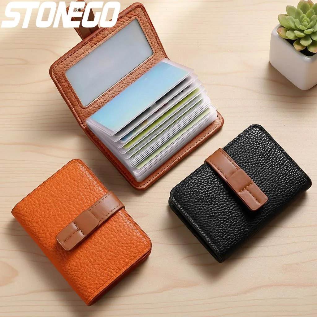 Large Capacity Fashion Card Holder Multi Slot Wallet Portable Driver License Organizer Men Women