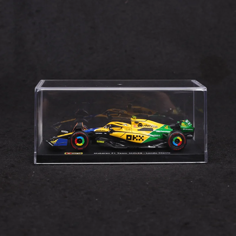 In Stock 2024 Bburago F1 1:43 Hardcover Version Series Alloy Miniature Diecast Model Mclaren Mcl38 Amg F1 W15 Sf24 Toys Kid Gift