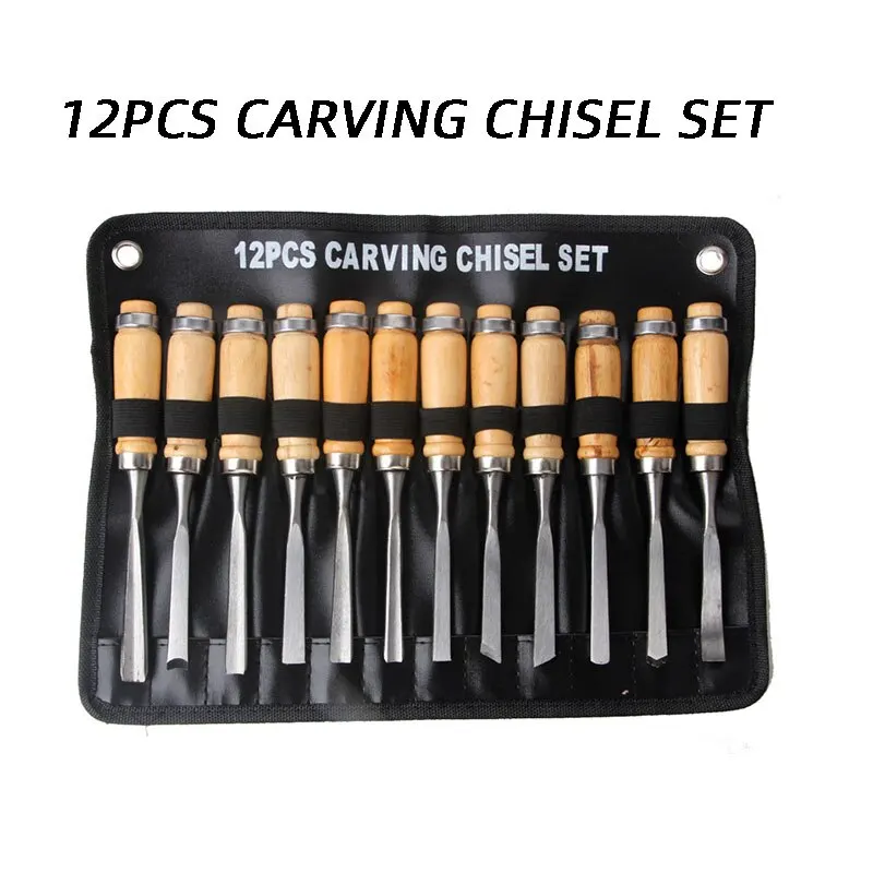 12 Piece Carving Knife Woodworking Carving Chisel Carving Knife Set Hand Carved Chisel Woodworking Carving Knife Set