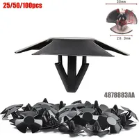 25/50/100pcs Car Clips Hood Insulation Retainer Clamps Trunk Clip Hood Insulation Cotton Fasteners For Dodges 4878883AA