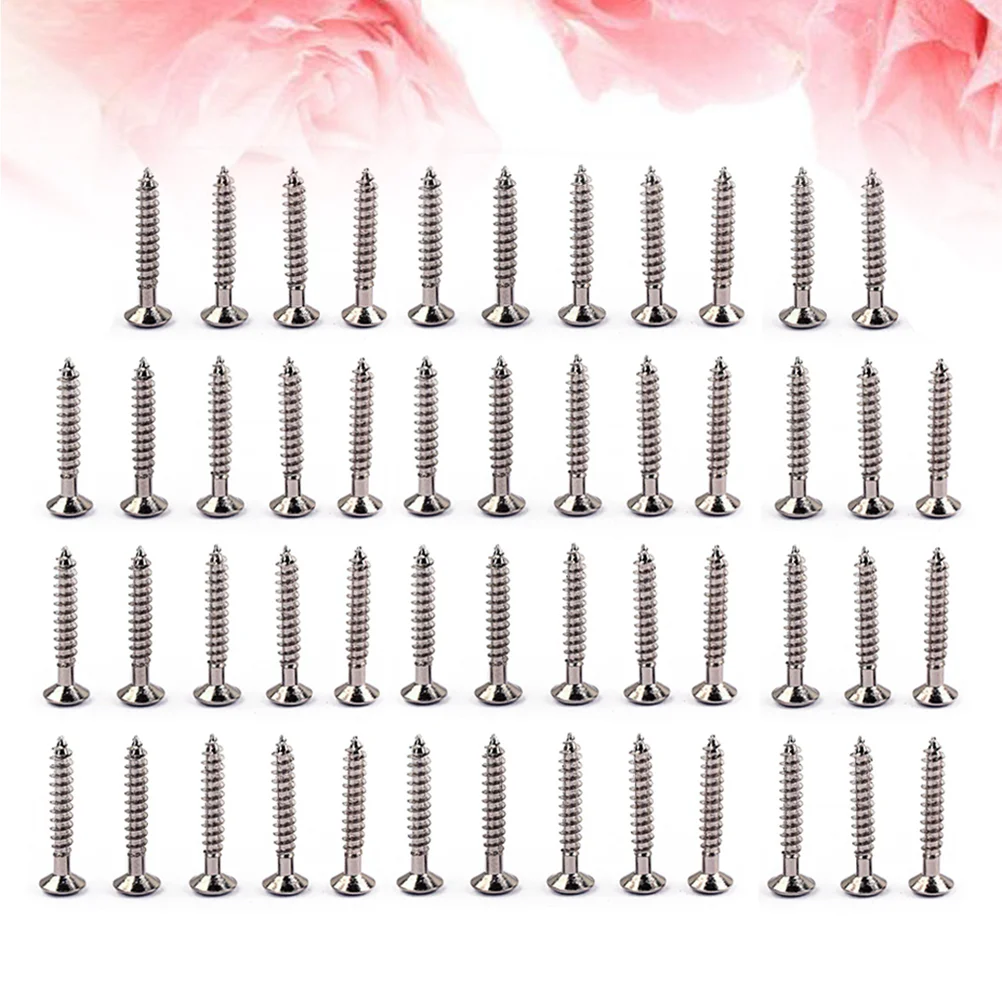 

50 PCS/Set Guitar Bass Bridge Screws Guitar Tremolo Bridge Mounting Screws for Start ST TL Electric Guitar 35 x 25 mm