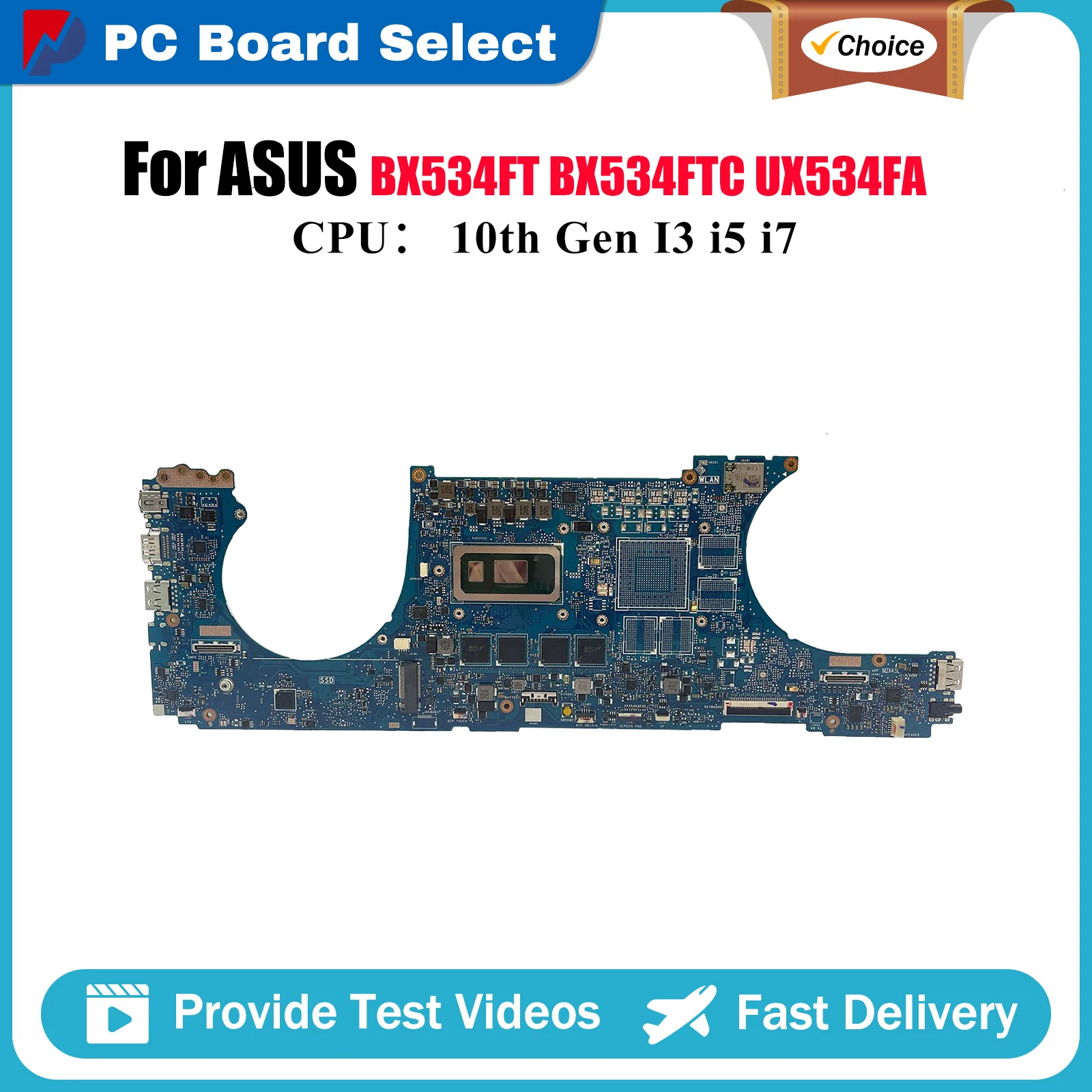 

UX534FA Материнская плата для ноутбука ASUS BX533FTC RX534FTC BX534FT UX534FTC BX534FTC UX534FT UX534F Материнская плата с 10-го поколения I3 i5 i7