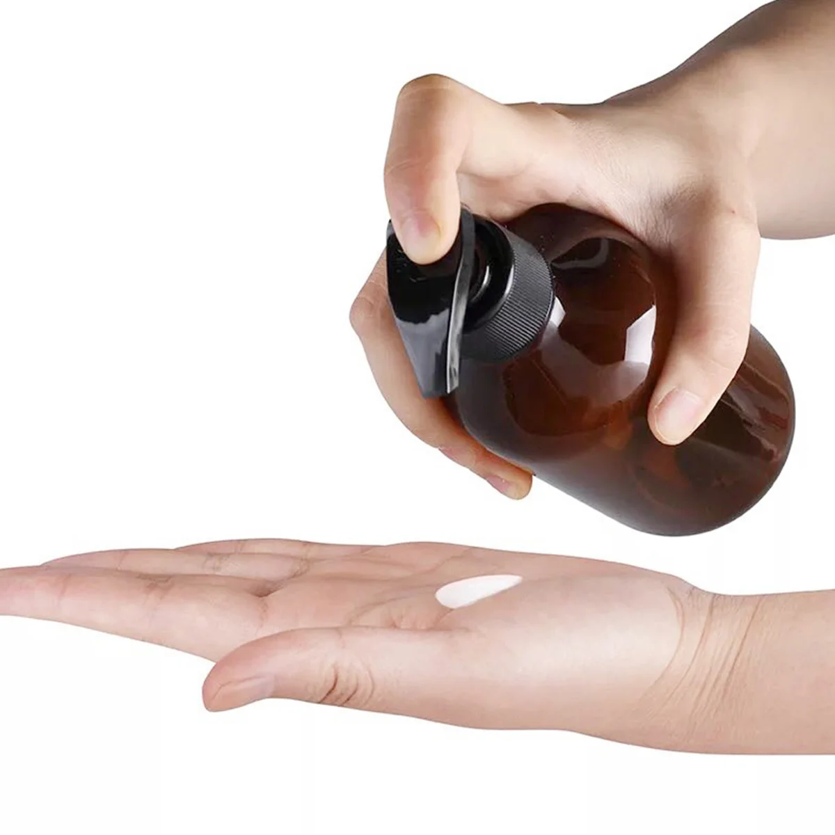 

5Pcs Travel Shampoo Dispensing Bottles Refillable 250ml Empty Lotion Containers Portable Reusable for Shampoo Lotion