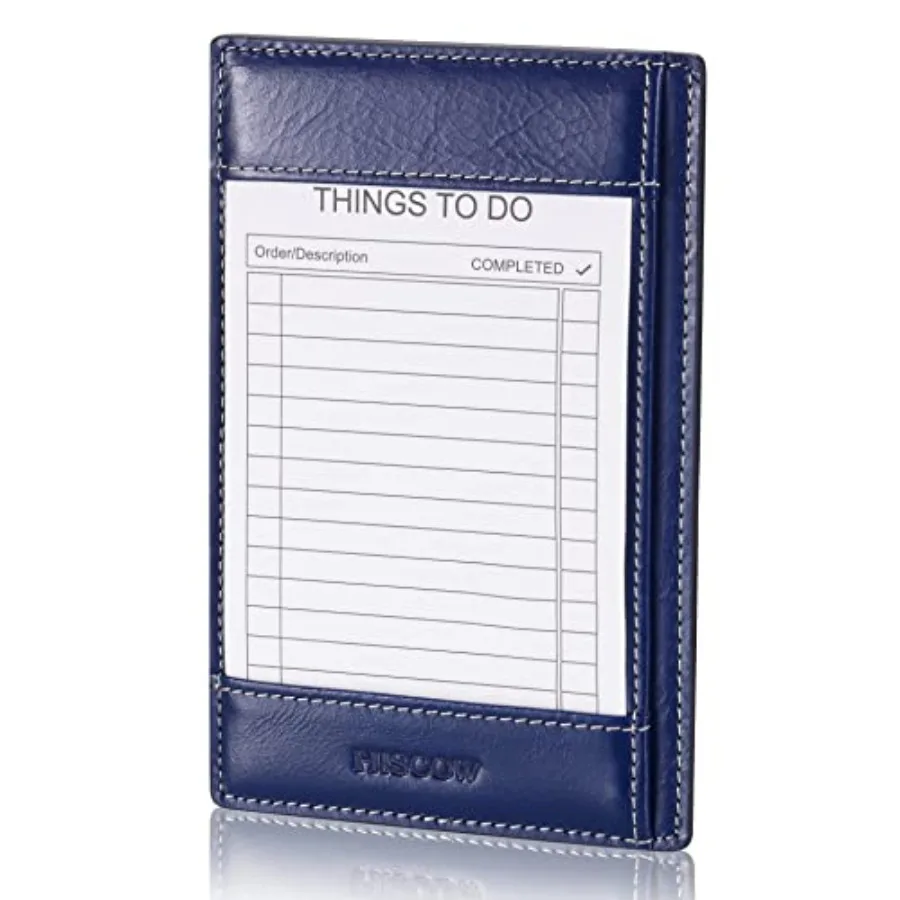 

Блокнот для заметок и карманный ежедневник из итальянской кожи - блокнот 3x5 с надежным держателем для ручки, многоразовый органайзер для записей