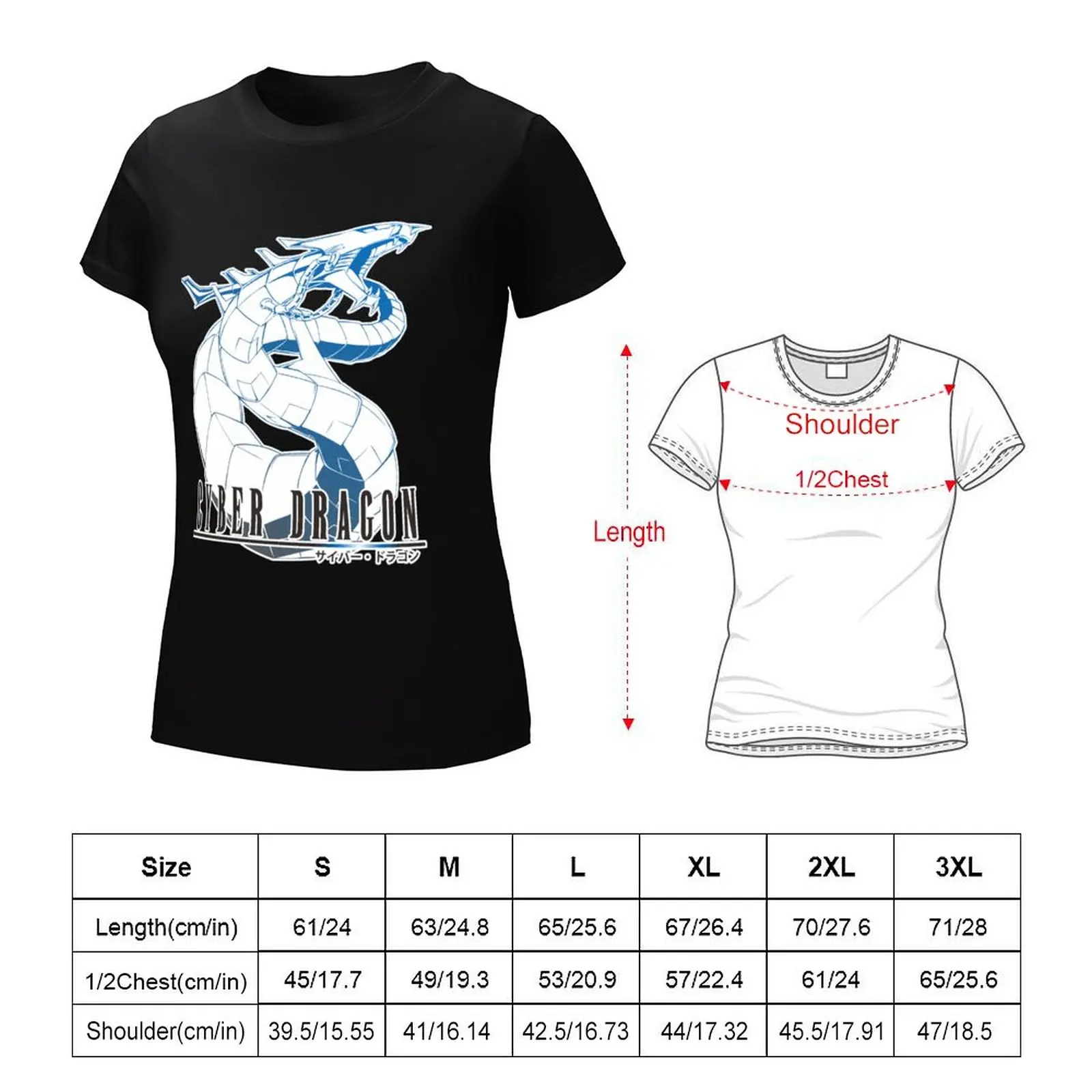 Cyber Dragon T-Shirt funny tops anime clothes Women t-shirts