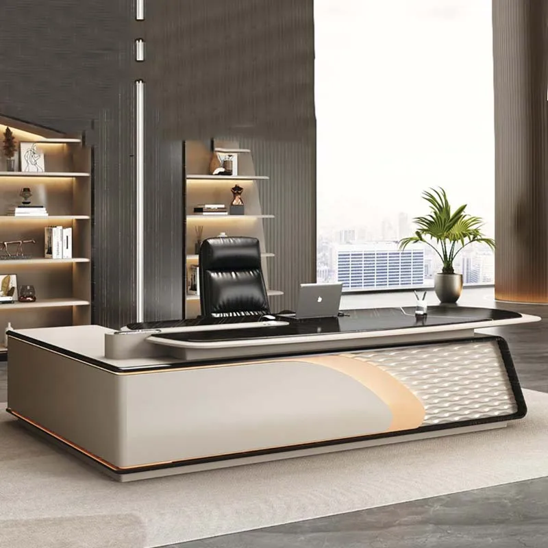 Japanese Classic Office Desk Upgrade Vintage Workstation Luxury Office Desks Storage Vintage Escritorios Office Furniture