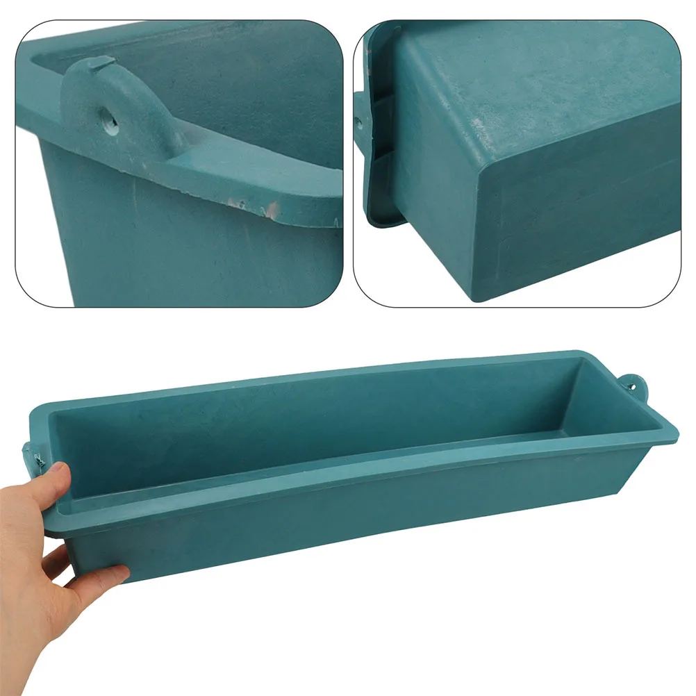 

2Pcs Heavy Duty Plastic Feeding Trough for Animals Large Feed Storage Efficient Feeder for Chickens Ducks Cows and Sheep
