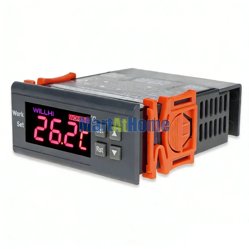 High Precision Digital Temperature Controller -50°C~110°C 0.1°C Accuracy PID with Dual Relay & Alarm for TEC Peltier/Heater