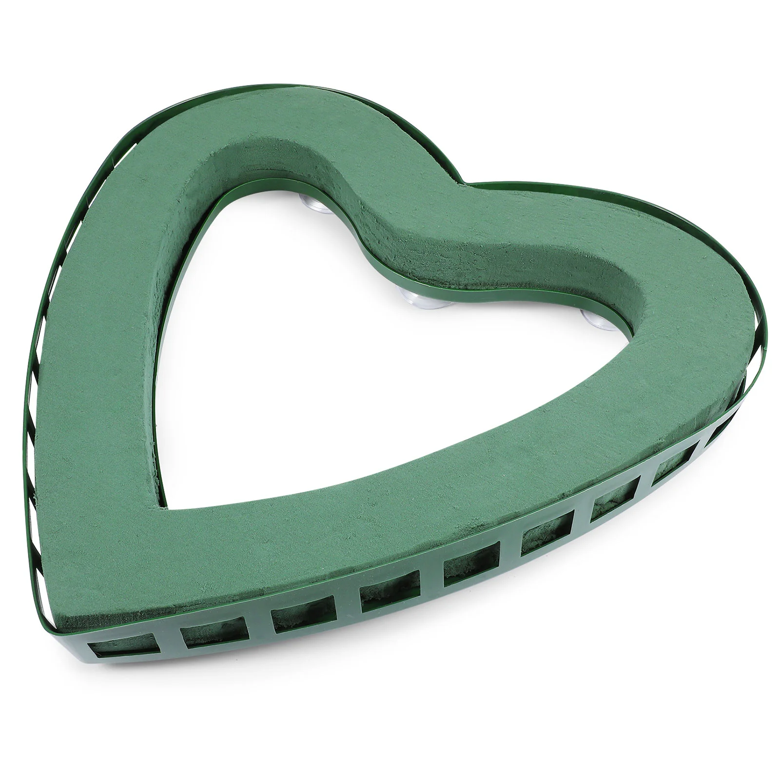 Support professionnel de fleur de cadre de coeur de voiture de mariage, support de plante T1, accessoire en plastique décoratif, panier vert de mariée