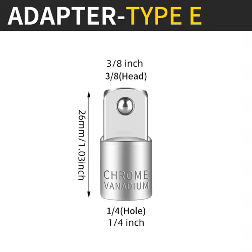 Onnfang Socket Adapter Drive Head Ratchet Wrench 1/2 3/8 1/4 CR-V Chrome Vanadium Steel for Car Bicycle Garage Home Repair Tools - Image 12