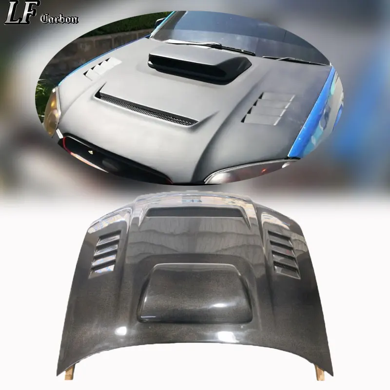 New Carbon Fiber Hood Scoop for 2004-2005 for Impreza WRX/STI 8th Gen-High Quality Vertical Billet Design Easy Installation