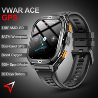 GPS Smart Watch VWAR Apex 5ATM IP69K Deep Waterproof Bluetooth Call Men's Sport Smartwatch Compass Altitude for Huawei Xiaomi