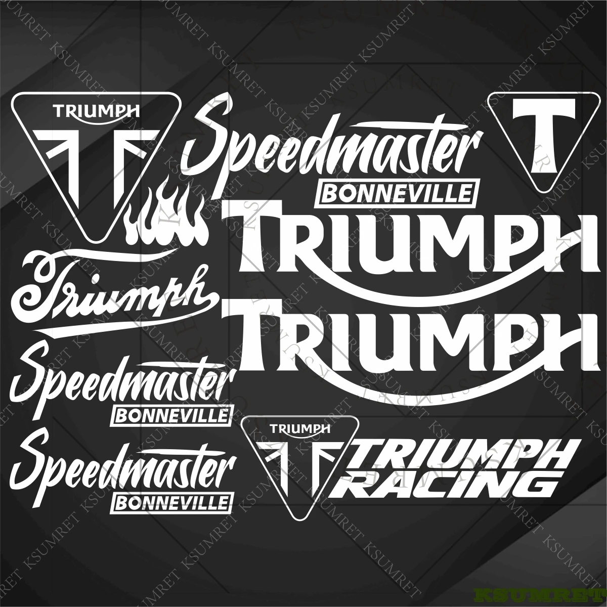 

Наклейки для мотоциклов Triumph SPEEDMASTER BONNEVILLE, аксессуары, гоночный логотип, наклейка на бак, эмблема, водонепроницаемые, для самостоятельного оформления.