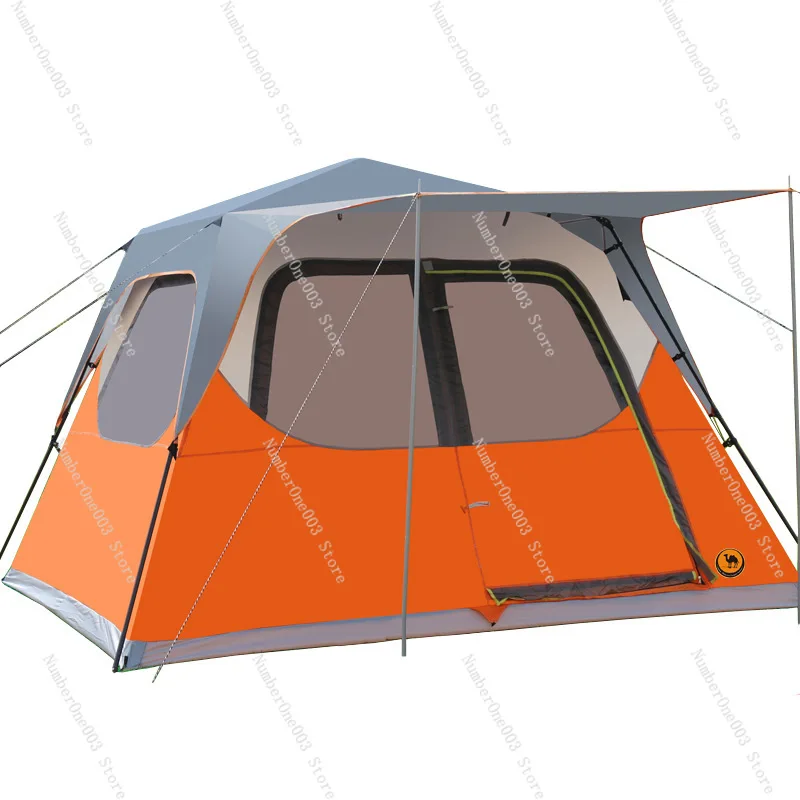 Quick-open Outdoor 3-6People Fully Automatic Tent Thickening Rainproof Family Self-driving Tourist Wild Camping Large Space