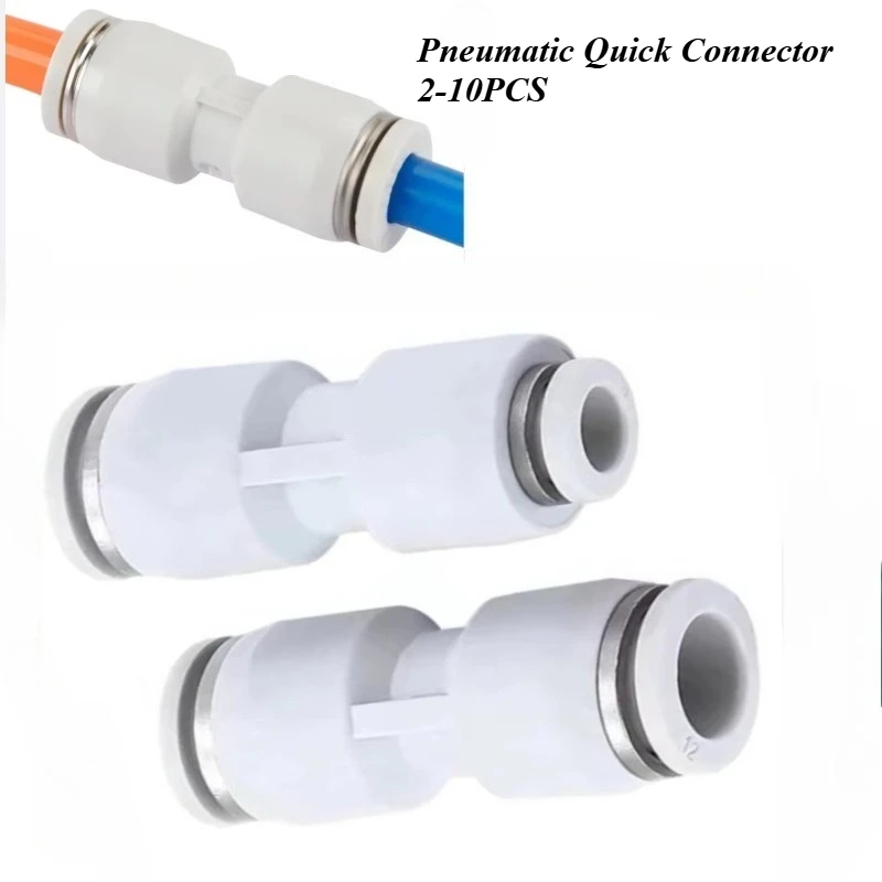 Air Line Quick Release Fitting Plastic Pneumatic Tube Joiner Straight Union Adapter for Air Water Hose 4mm 6mm 8mm 10mm 12mm