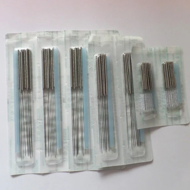 New 500pcs disposable sterile acupuncture needle flat handle beauty body acupuncture point massage needle with tube