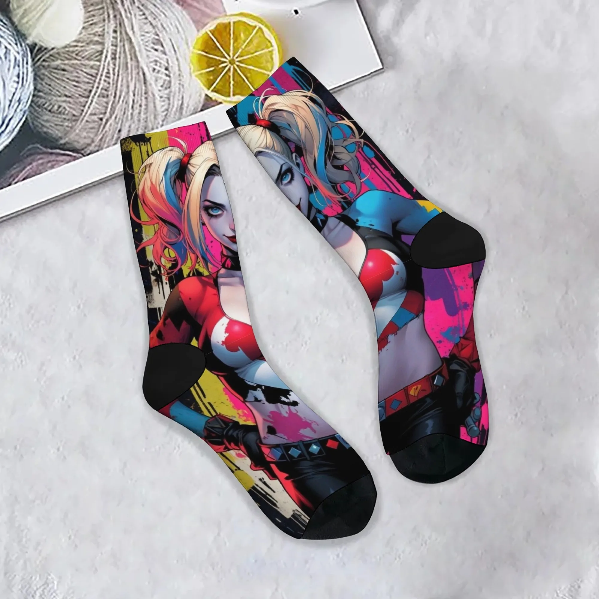 

Мультфильм клоун хип-хоп девушка уличные граффити носки ретро тренд мужские носки стиль Харадзюку унисекс новинка забавные счастливые носки подарок