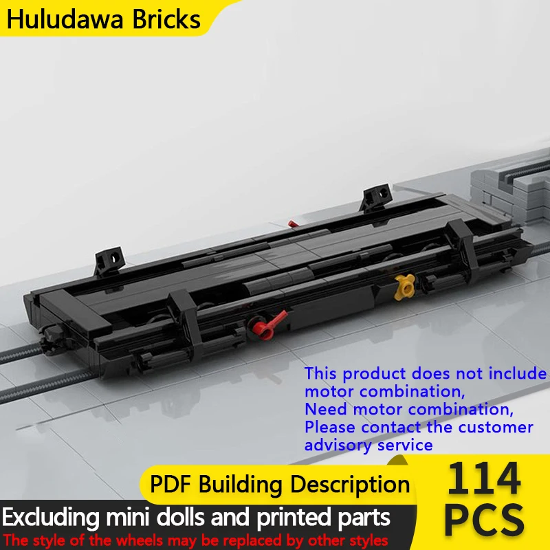 

Модель городской автомобиль MOC, строительные кирпичи, узкий датчик железной дороги, модульная технология Rollwagen, подарки, праздник, сборка, детские игрушки, костюм