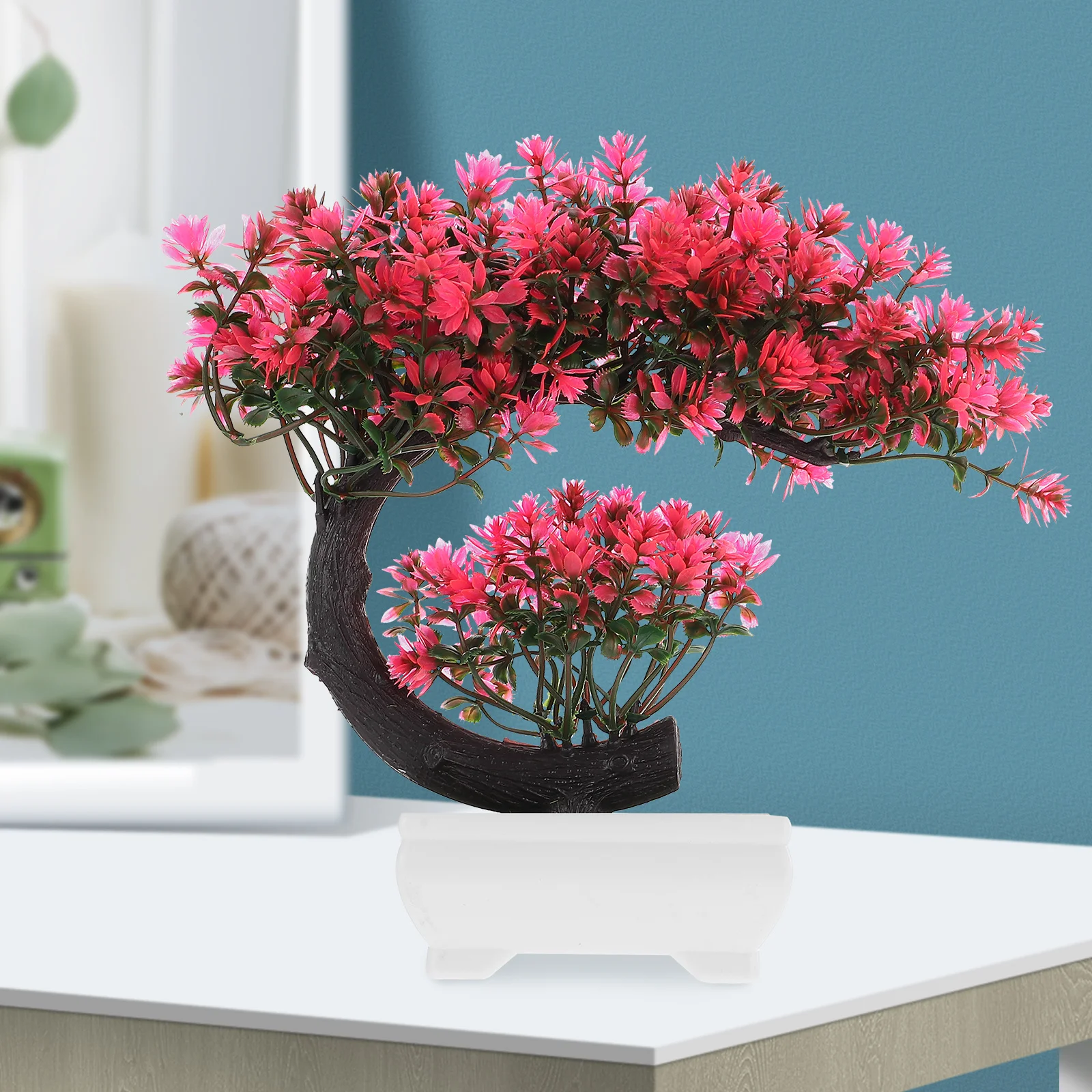 

Artificial Bonsai Potted Artificial Plant Adornments Plants Decor For Home Office Desktop Simulation Greenery Indoor Plant