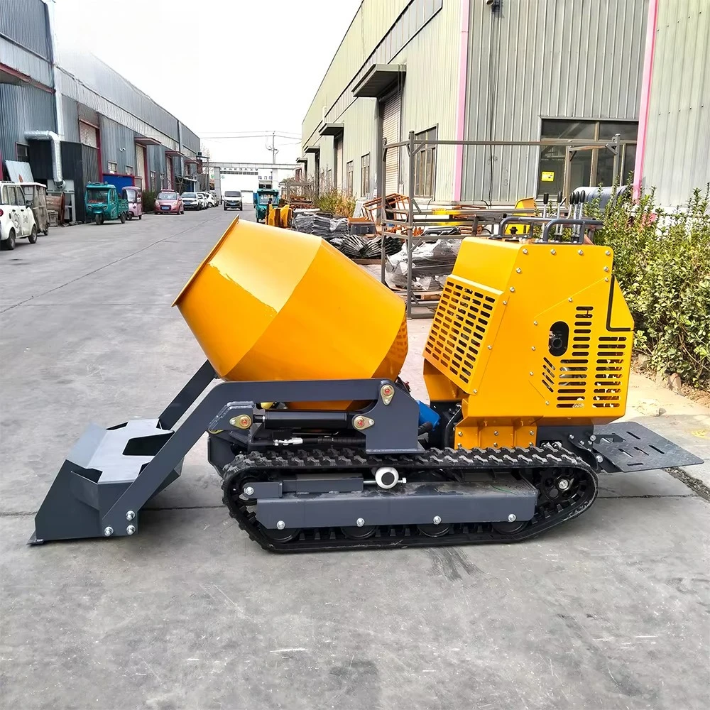 

Компактный гусеничный бетоносмеситель с резиновыми гусеницами, самозагружающийся, оптовая цена