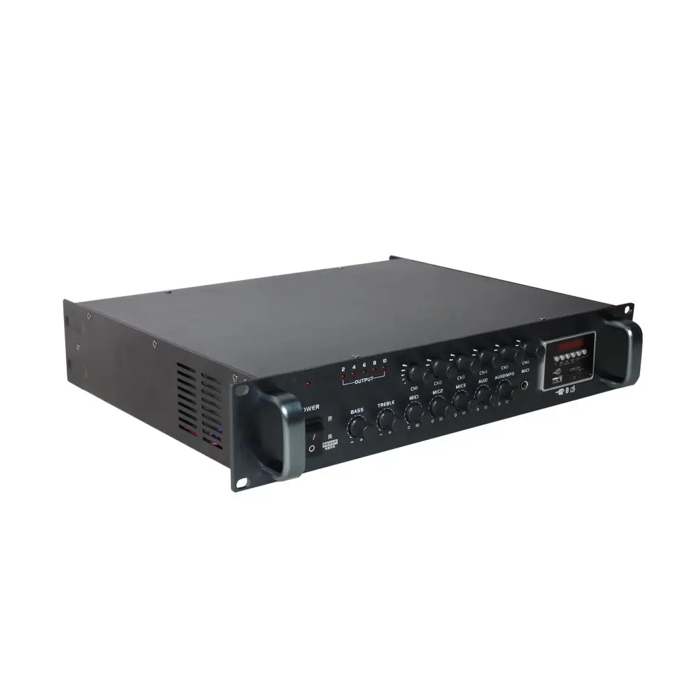 

Bluetooth Mixer Power Amplifier 6 Zones with built-in USB/BT/Tuner/SD card and Tuner