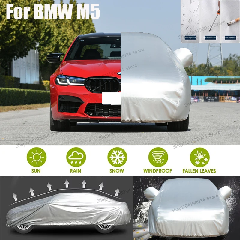 

For BMW M5 Auto parts Anti snow Anti dust Sunscreen Anti-uv Anti peeling paint And Anti Rainwater 210t car cover Car cover