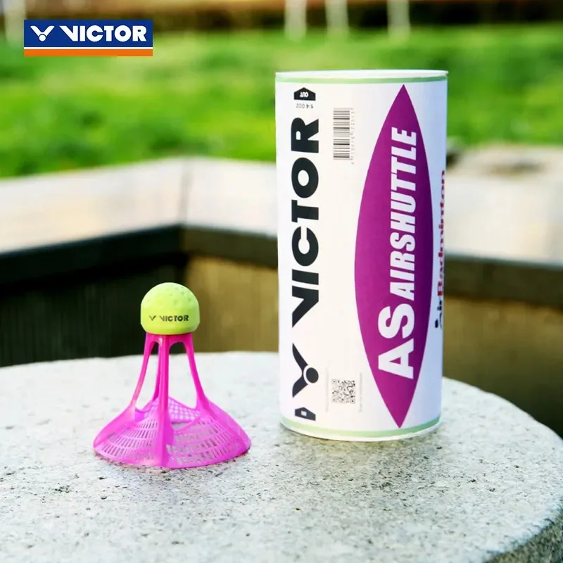 New Original Victor AirShuttle Outdoor Badminton AirShuttle Plastic Ball Nylon Ball Stable Resistance 3 Pack/tube