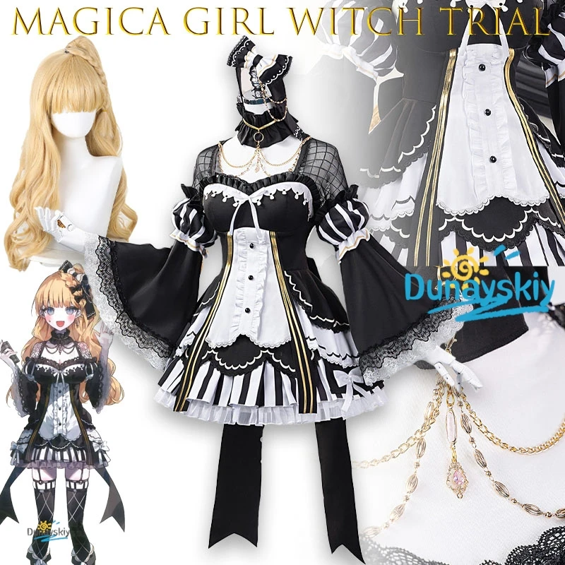 

Женский костюм для косплея Саэки Мирии: съемный наряд в стиле волшебницы из аниме-игры, для Хэллоуина и ролевых игр