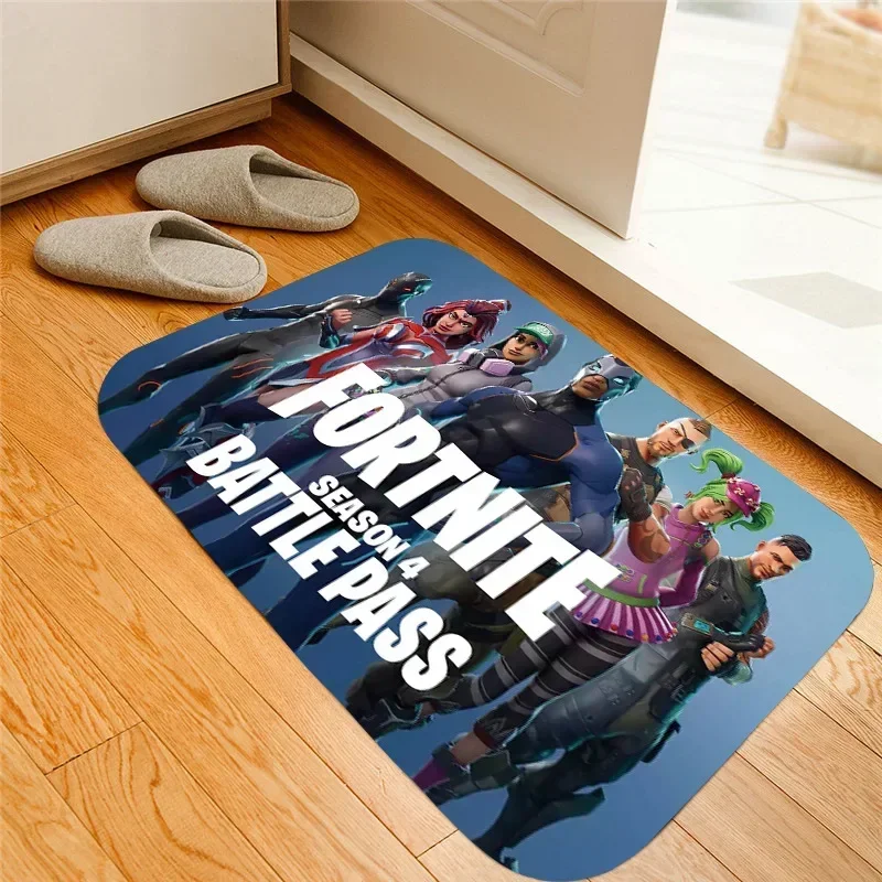 Fortnite Bath Mats Flannel Living Room Carpet Entrance Door Rug Home Decor