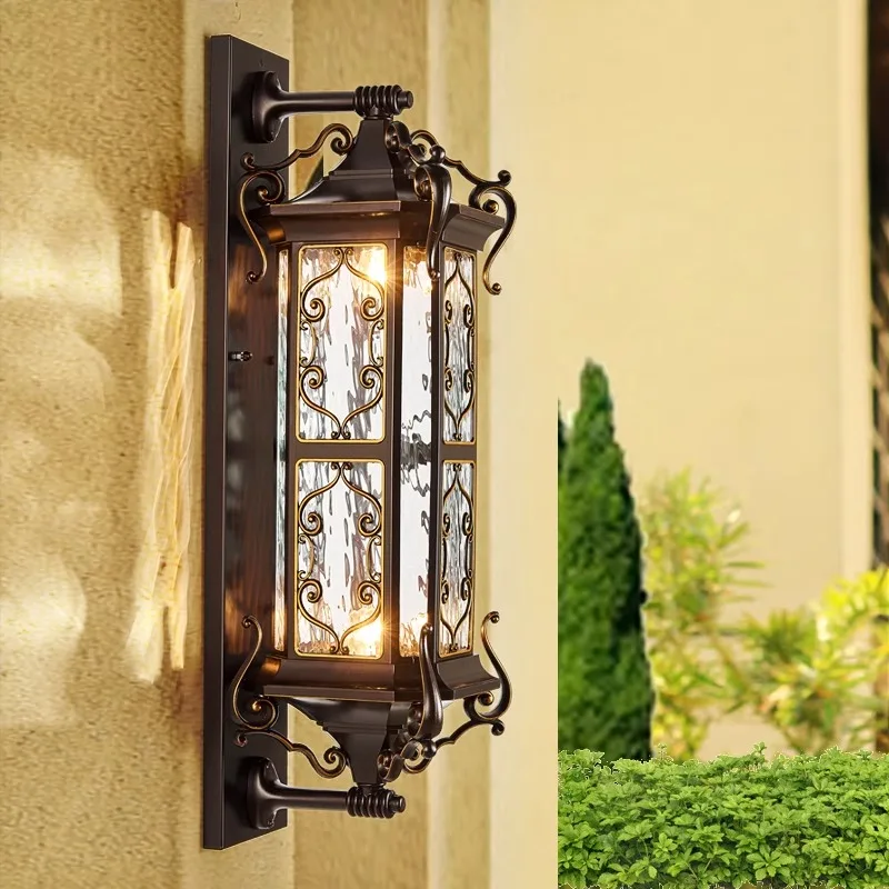 Outdoor wall lamp Waterproof garden lamp Garden villa entrance Lights on both sides Super bright Outdoor balcony Exterior wall w