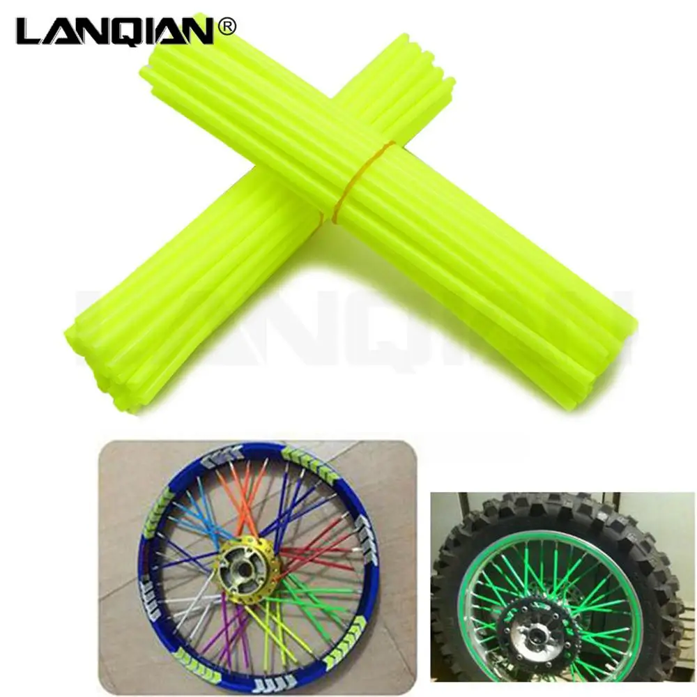 72 pcs Motorcycle Dirt Bike Enduro Off Road Wheel Rim Spoke Shrouds Skins Covers For 250EXC/EXC-R/EXC-F(SIX DAYS) 300X KLX450R