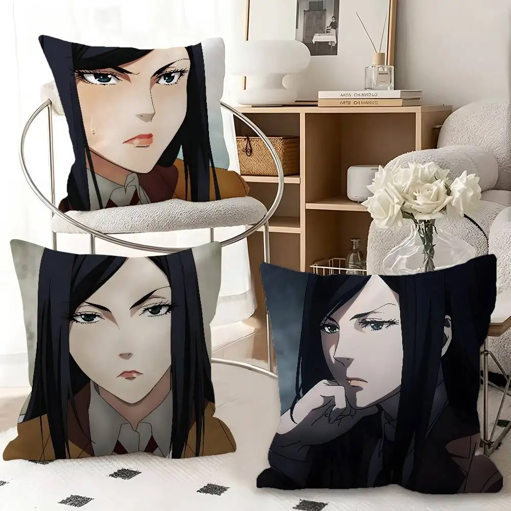 1pc Mari Kurihara Prison School Pillow Case Fashion Square Pillowcase Bedroom Sofa Room Ins Decoration Leisure