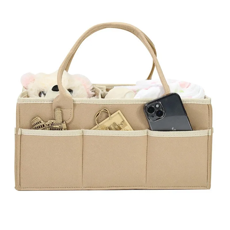 

Children's Felt Diaper Storage Bag Baby Miscellaneous Toys Diapers Large Capacity Felt Diaper Bag