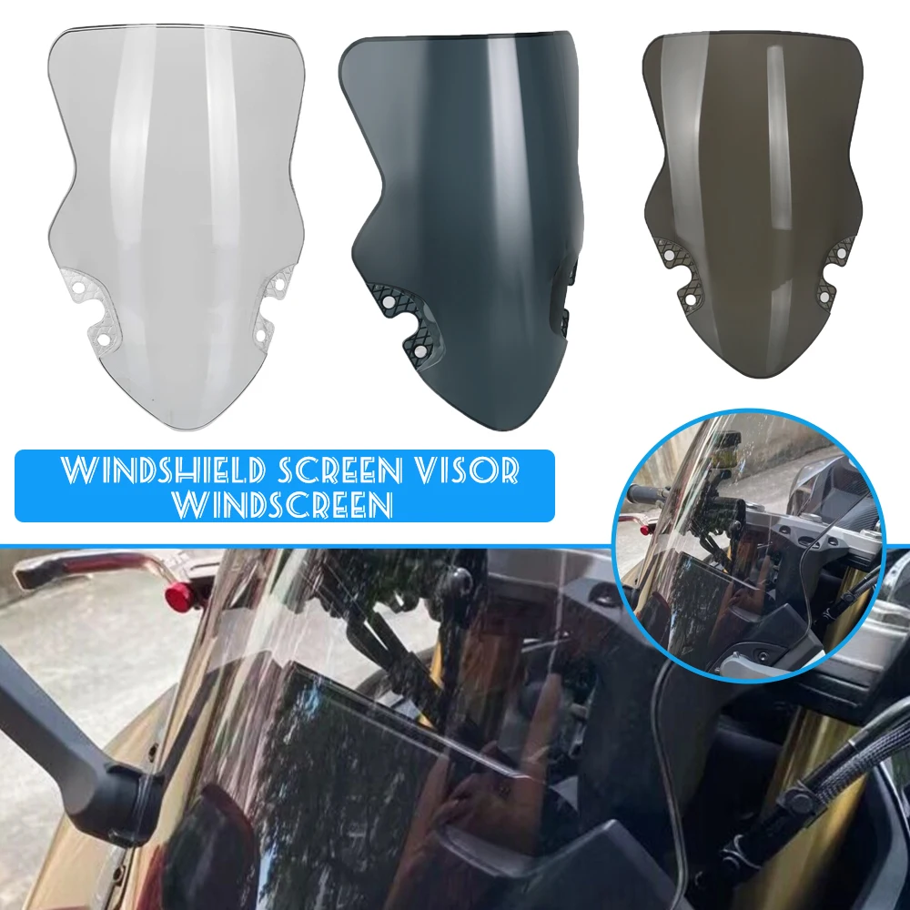 

Motorcycle Windscreen Wind Deflector FOR CFMOTO 450SR 450SR 2022 2023 2024 Windshield Screen Visor Double Bubble