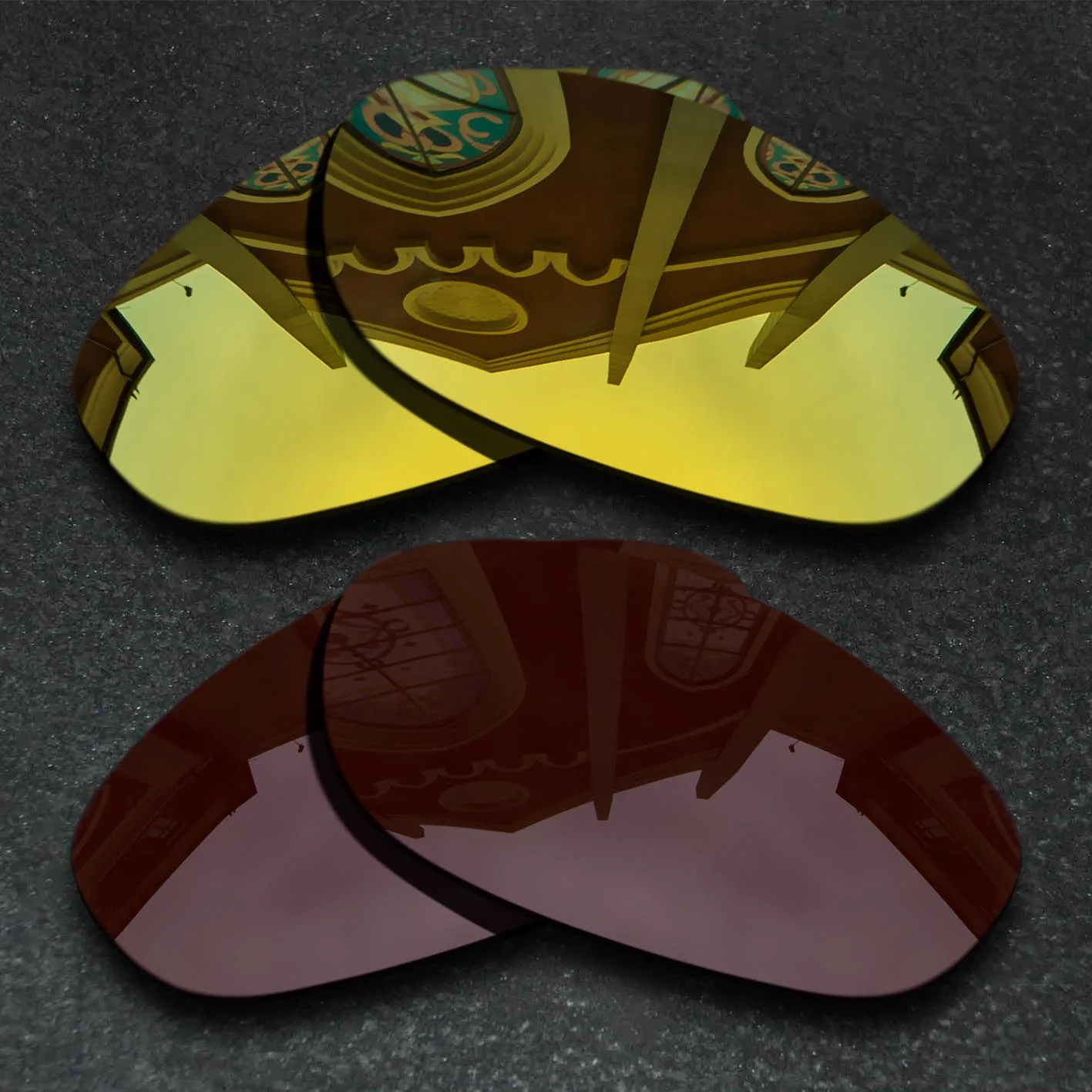 

Yellow Golden&Bronze Brown 2SETS Polarized Replacement Lenses for Oakley Blender