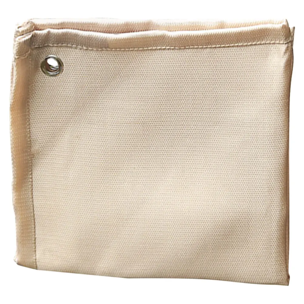 

Fireproof Blanket Insulation Pads BBQ Mat Deck Camping Grass Fiberglass Copper Eyes Temperature Resistant Pad