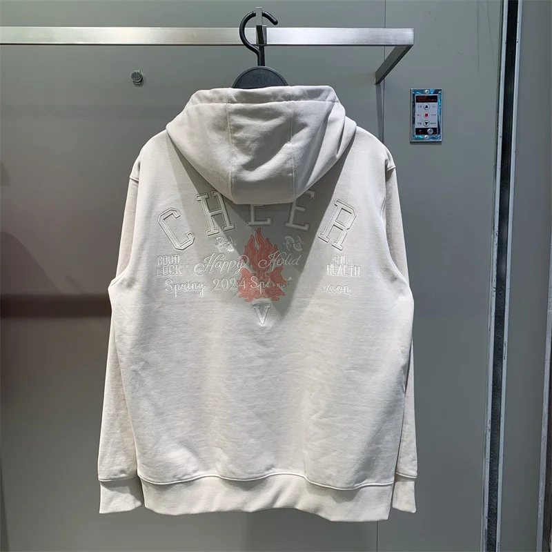 

Street Sle Embroidered Hoodie Casual Letter Youth Faion Spring Autumn Men's Sweatirt Versatile Loose Fit Thiened