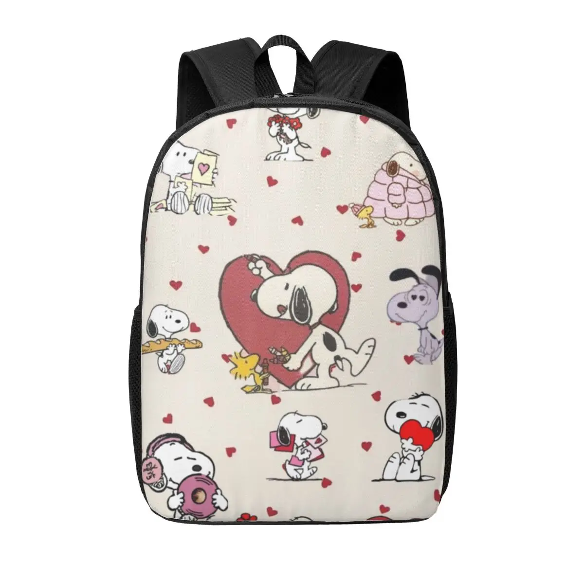 

Snoopy 17-Inch Simple Student Backpack - Lightweight and Spacious School Bag for Boys and Girls