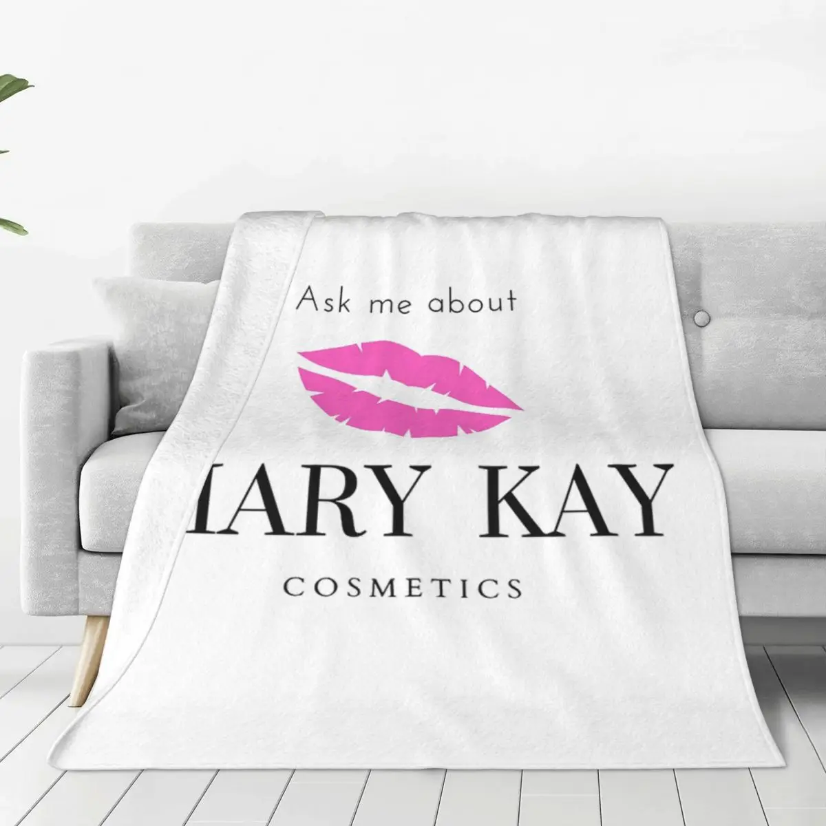 Ask Me About Mary Kay Blankets Soft Warm Flannel Throw Blanket Bedding for Bed Living room Picnic Travel Home Sofa