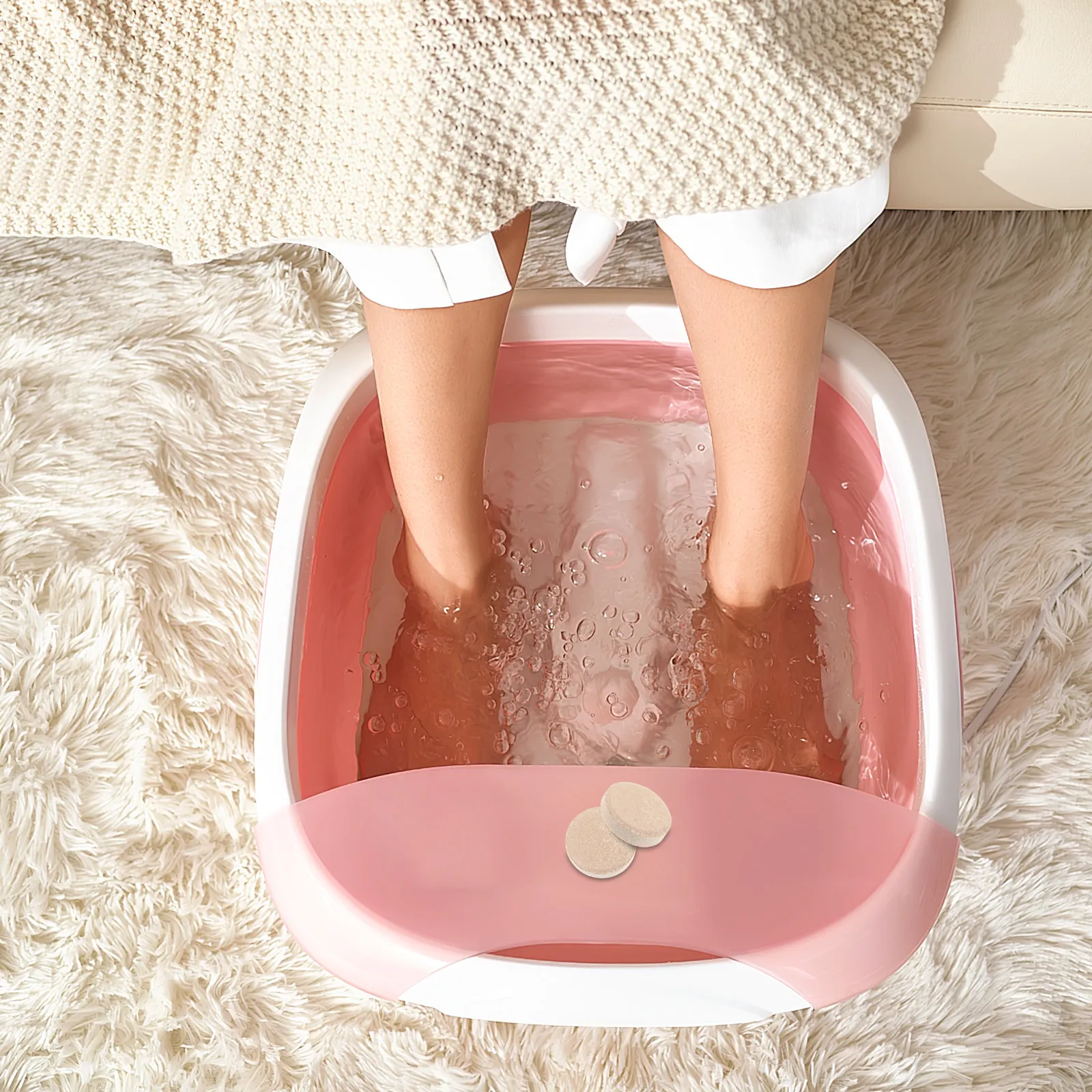 

10 шт. таблеток для ножных ванн с имбирем, согревающие, улучшающие кровообращение, для устранения запаха и удаления мозолей, портативные