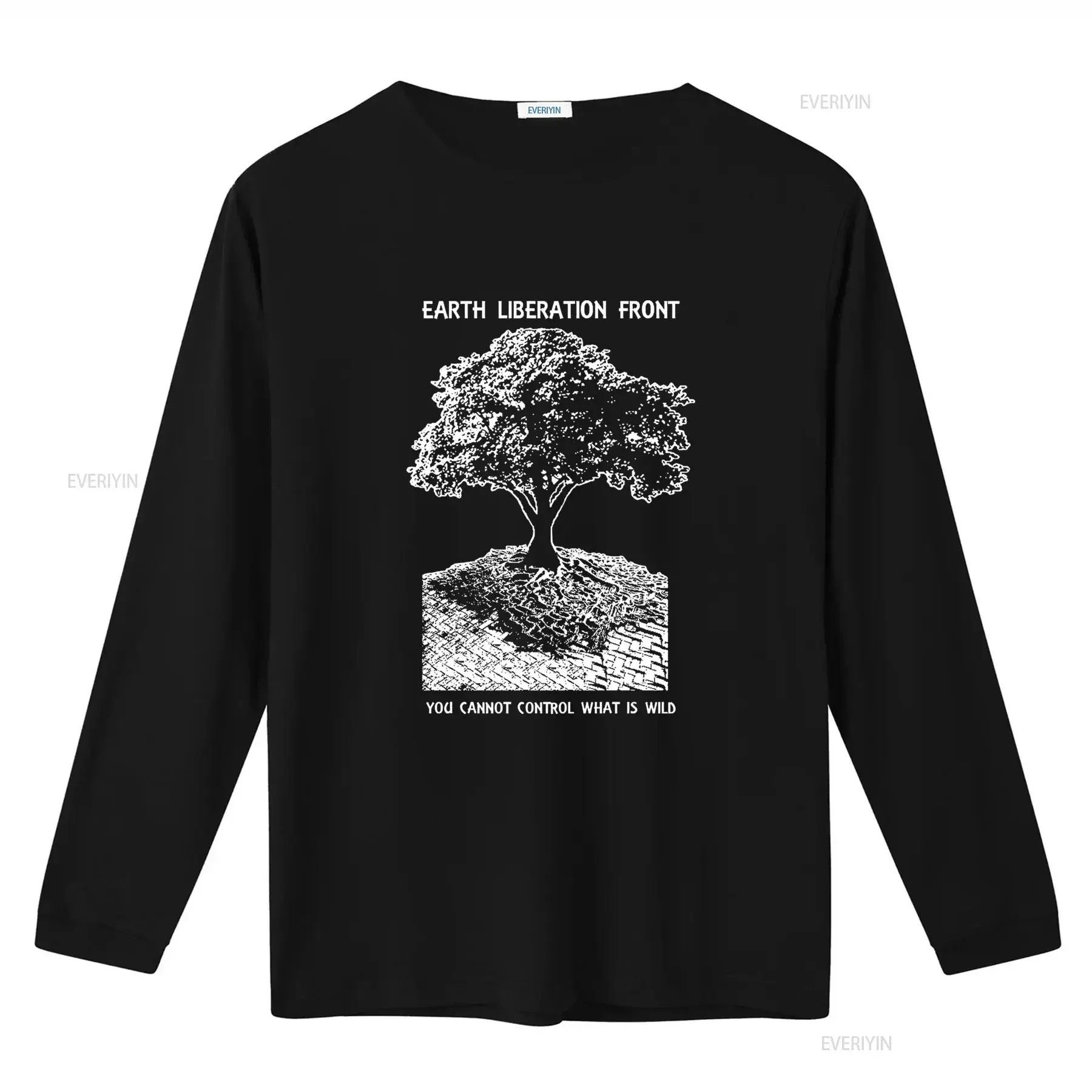 Earth Liberation Front T Shirt Punk Style Environmentally Conscious Vegan Vegetarian Friendly Nature Inspired Design vintage