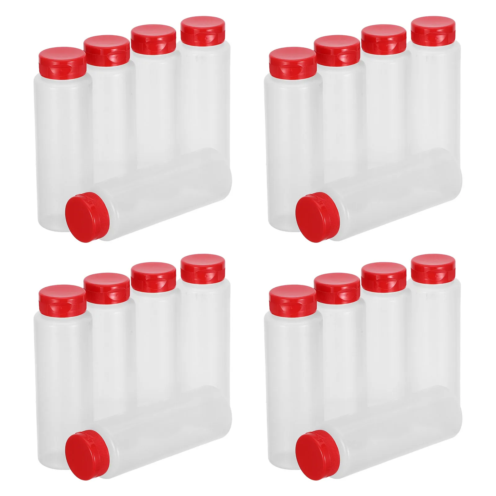 

20Pcs Food Grade Salad Sauce Bottles Leakproof Portable Condiment Squeeze Bottles Refillable Dressing Dispensers for Picnic Bbq