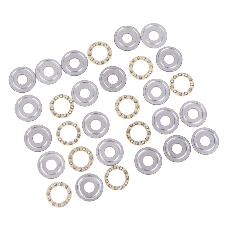 10Sets Thrust Ball Bearing F8-22M 7 F8 22m Inner Diameter 8mm Plane Planar Miniature Axial Ball Bearings