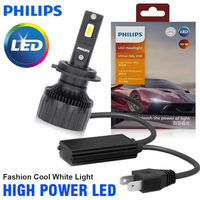 Philips Ultinon Rally 3550 LED H4 H7 H11 HB3/4 H8 H9 HIR2 Car Headlight 6500K White Max Power 50W Max Lumen 4500lm LED Bulb 2X