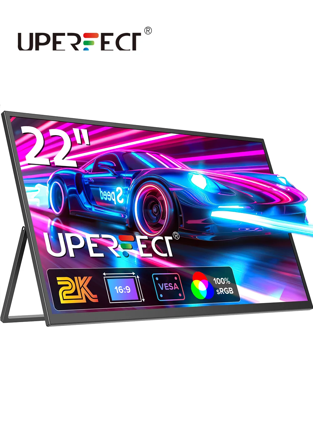 

UPERFECT UMax 22 Computer Display 22 inch 2K 1440P Gaming Monitor with Freesync HDMI Type C Ports PC Monitor for Laptop Windows